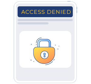 Access denied for blacklisted visitors