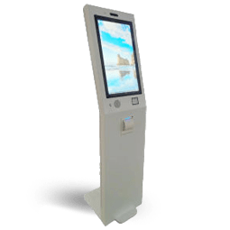 Advanced visitor and vendor management kiosk with ID scanning and pass printing